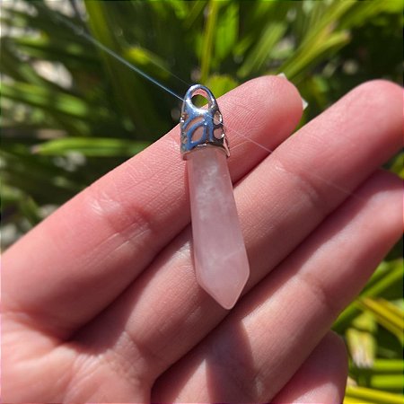 Pingente Bali Quartzo Rosa