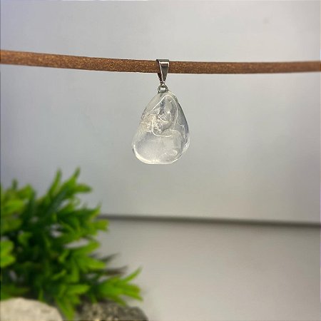 Pingente de Quartzo Cristal Polido
