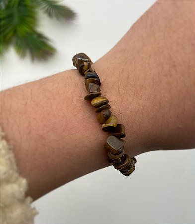 Pulseira Cascalho de Olho de Tigre