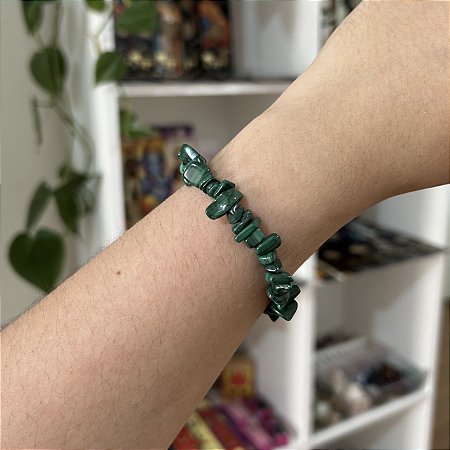 Pulseira Cascalho de Malaquita
