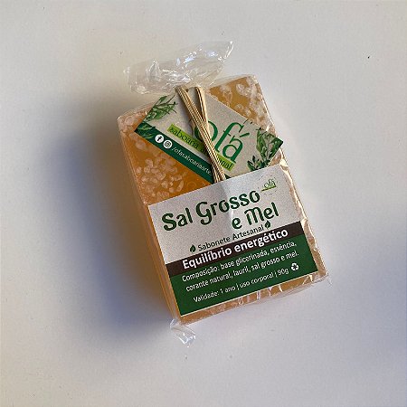 Sabonete Artesanal Ofá Sal grosso e Mel