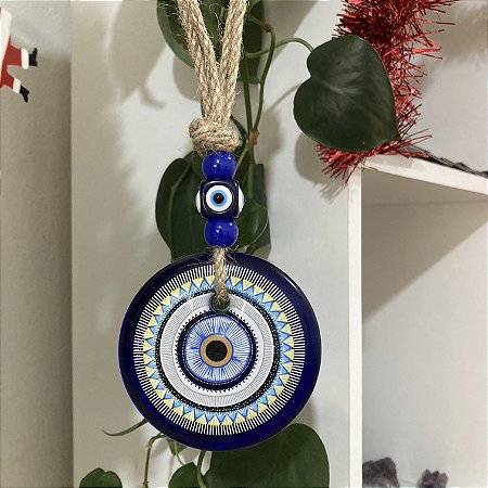 Olho Grego para Porta de Mandala Azul