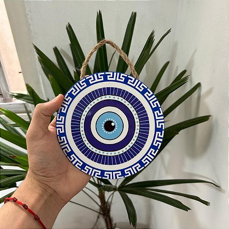 Mandala Porcelana Olho Grego