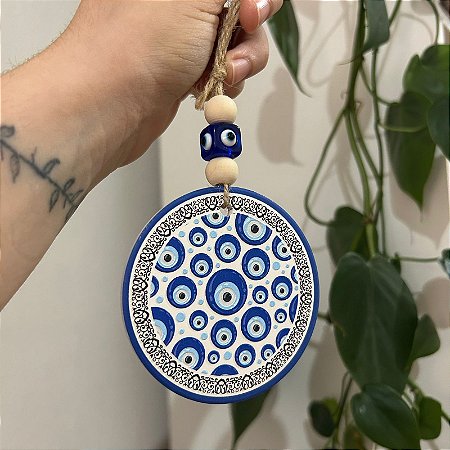 Mandala Porcelana Olho Grego P