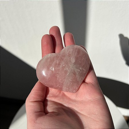 Coração Quartzo Rosa G