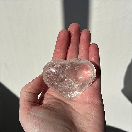 Coração Quartzo Cristal G