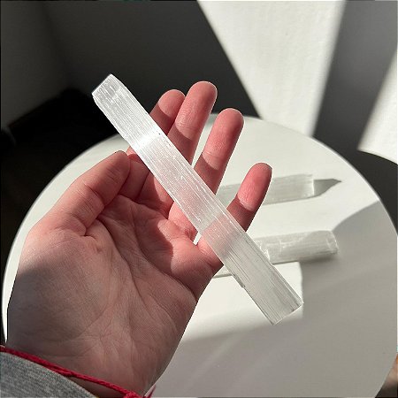 Barra de Selenita Branca - 15cm