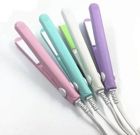 Chapinha/ Mini Prancha de Cabelo Portátil de Bolsa Alisadora Bivolt