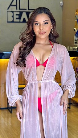 SAÍDA MANGA LONGA TULE