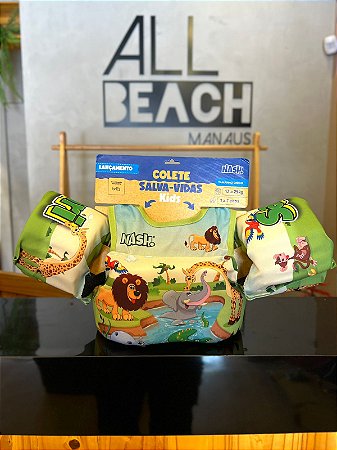 Boia Infantil com Colete Salva-Vidas Safari