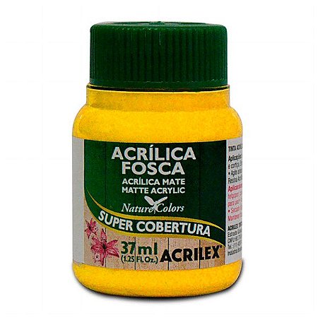 Tinta Acrílica Fosca Acrilex 37ml - Amarelo Cadmio 536