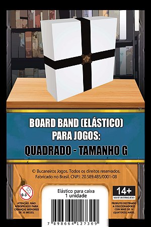 Board Band (Elástico) para Board Games - Caixa Quadrada - Tamanho G