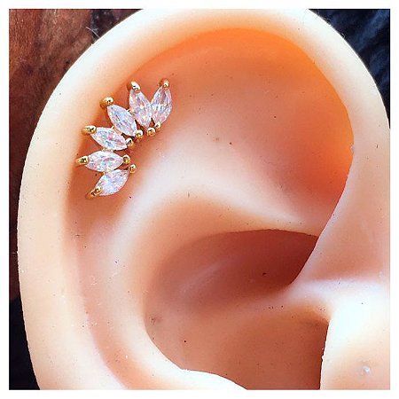 Piercing Labret Cluster Monalisa Rosca Interna