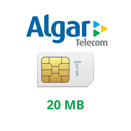 Chip M2M ALGAR 20 MB para Rastreamento Veicular