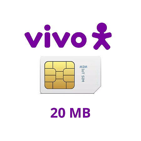 Chip M2M VIVO 20 MB para Rastreamento Veicular