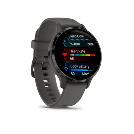 Monitor Cardíaco de Pulso com GPS Garmin Venu 3S Grafite