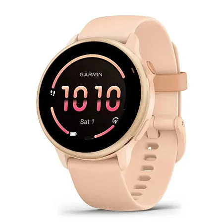 Monitor Cardíaco GPS Garmin Relógio Vivoactive 6 Rosa Metálico com pulseira Rosa