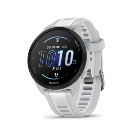 Monitor Cardíaco de Pulso com GPS Garmin Forerunner 165 Cinza e Branco