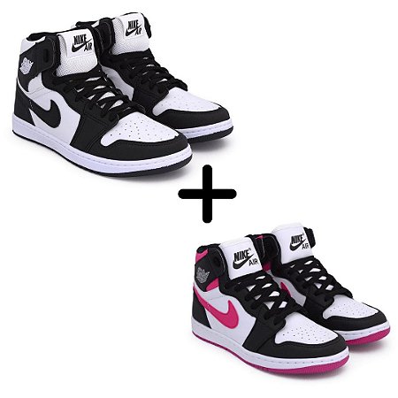 jordan 1 preto e branco