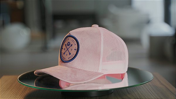 Boné Trucker Brasão Pink Ocean A Ideia