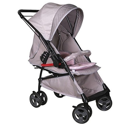 Carrinho De Bebe Berco Galzerano Maranello 2 Em 1 Cinza Rosa Supreme Kids