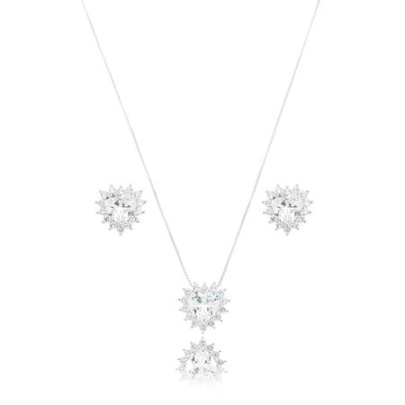 Conjunto Coração Cristal
