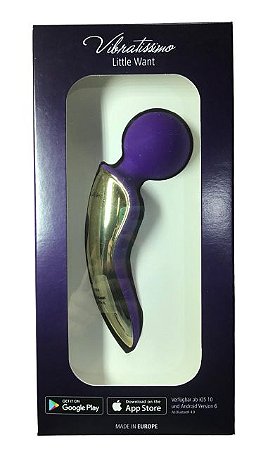 Vibrador Vibratissimo Little Want - Roxo Com App - Intt