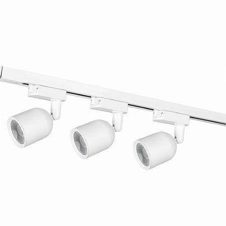 Kit Trilho Avant Elegance 3 Spots Branco Led 7W 6500K