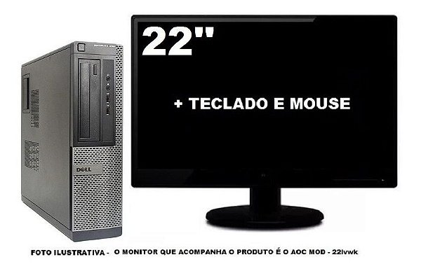 Computador Dell Optiplex 390 Intel I5 4gb 120ssd - Semi Novo