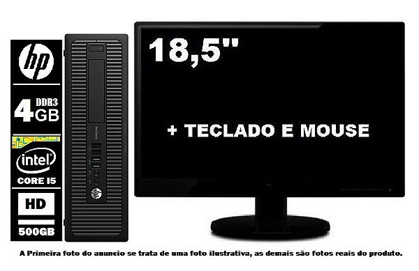 Computador Hp Prodesk 600 G1 Core I5 4590 4gb 500gb