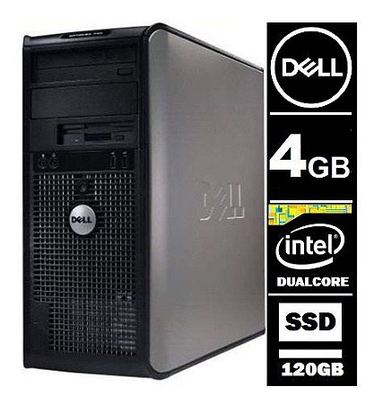 Computador Dell Optiplex 755 Intel Dualcore 4gb 120gb Ssd