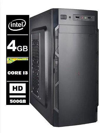 Computador Intel Core I3 4gb Ddr3 500gb Sata / Wifi