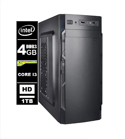 Computador Intel Core I3 4gb Ddr3 1Tb Sata / Wifi