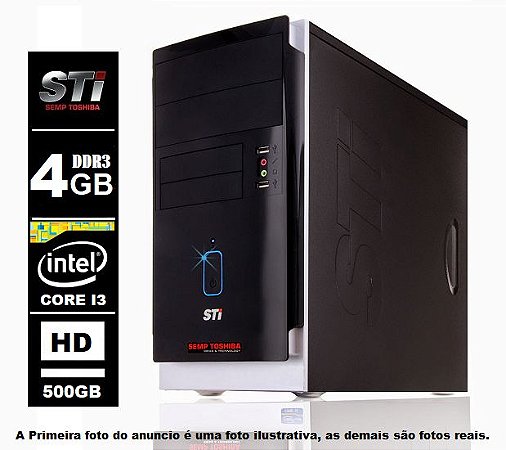 Computador Toshiba Core I3 4gb Ddr3 500gb HDMI