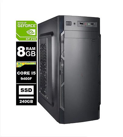 Computador Core I5 9400F 8gb 240Ssd / Wifi / Vga Gforce 210