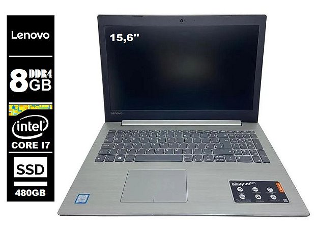 Notebook Lenovo Ideapad 320 Core I7 7500u 8gb Ssd 480 Hdmi