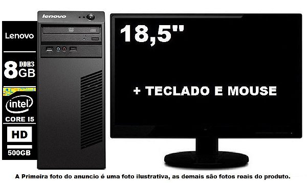 Computador Lenovo Core I5 4570 8gb 500gb - Semi-novo