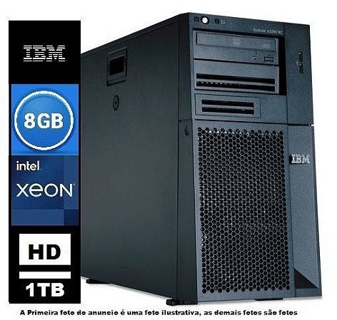 Servidor Ibm X3200 M2 Xeon X3320 Quadcore 8gb 1tb