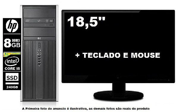 Computador Hp 8300 Core I5 3570 8gb 240GB SSD Semi Novo