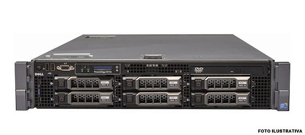 Servidor Dell R710 Poweredge 2 Xeon Six Core 64gb 600Gb Sas