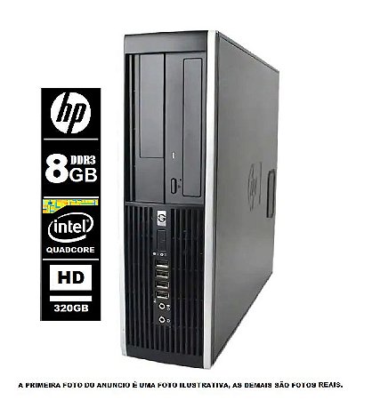 Computador Hp QUAD CORE 8gb Ddr3 320gb - Seminovo