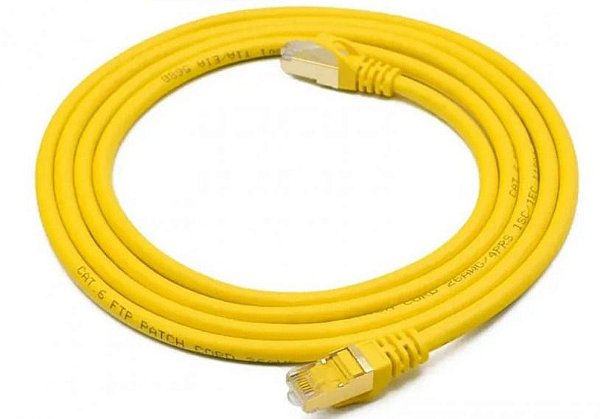 Cabo Patch Cord Furukawa Cat6 Amarelo 6 Metros