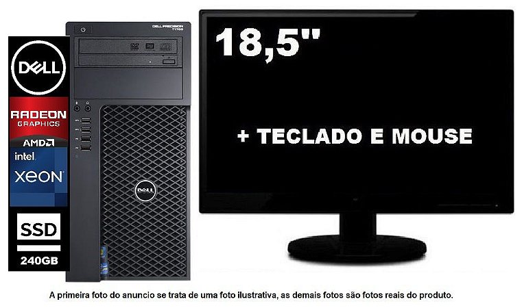 Workstation Dell T1700 E3-1241 8gb HD 2Tb + SSD 240
