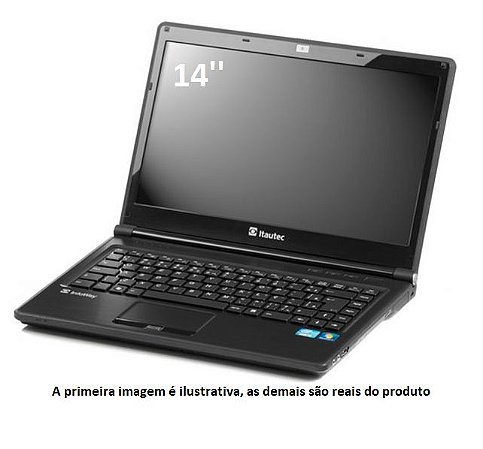 Notebook Itautec W7550 Core i5 2520 8Gb Ssd 240GB - SemiNovo