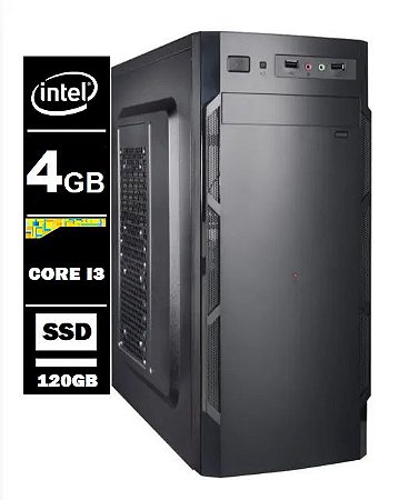 Computador Intel Core I3 4Ger 4gb Ddr3 120gb Ssd / Wifi