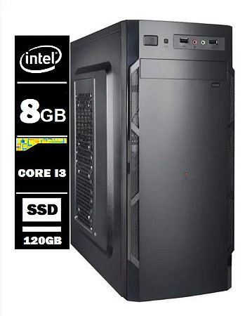 Computador Intel Core I3 4Ger 8gb Ddr3 120gb Ssd / Wifi
