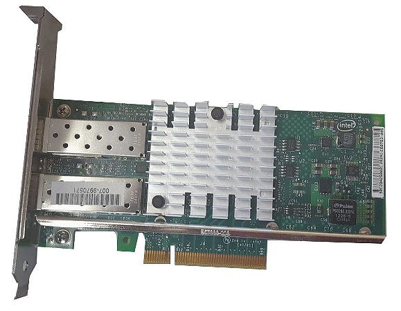 Placa Rede Fibra, 10 Gb. Intel X520-da2
