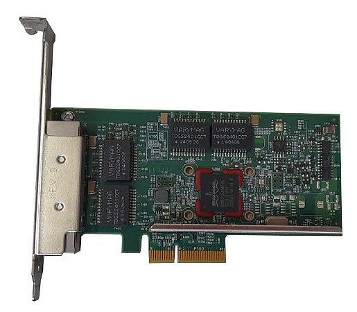 Placa De Rede Quadport Broadcom 00E2872 Gigabit Intel Pci-e