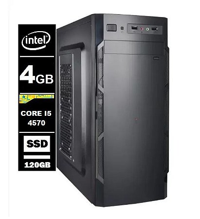 Computador Intel Core I5 4ºgeração 4gb Ddr3 120gb Ssd / Wifi