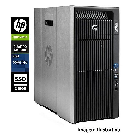 Workstation Hp Z820 2 Xeon Octacore 32gb 240gb Ssd + 2tb